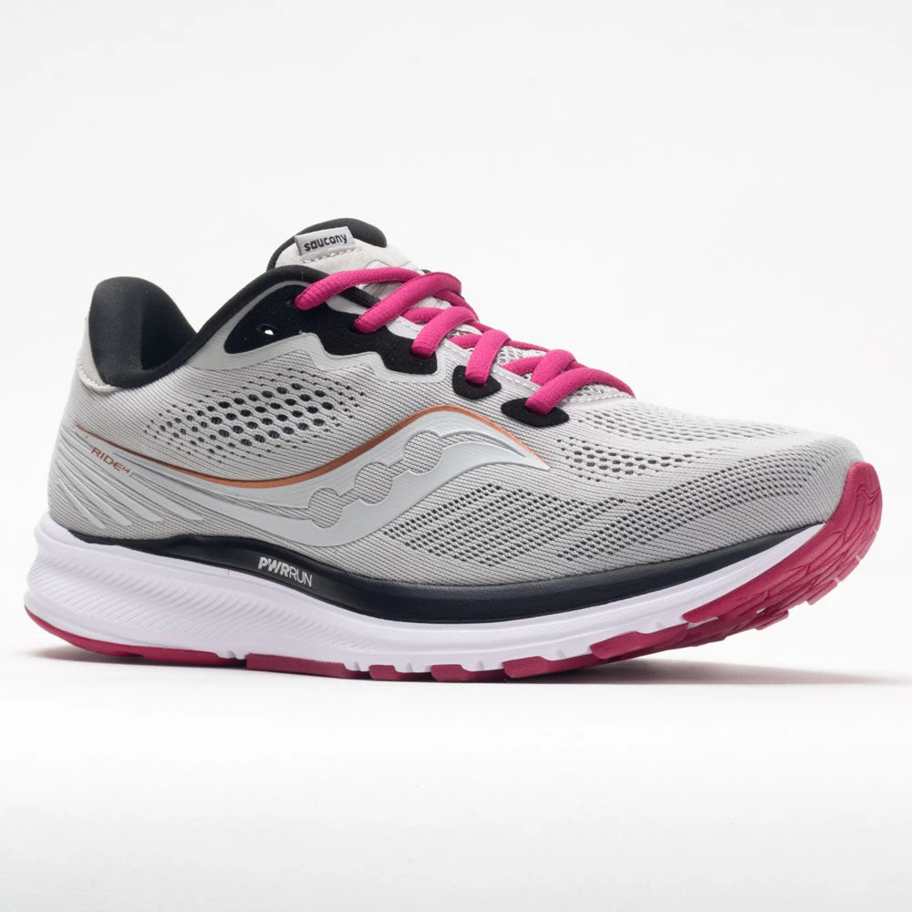 Saucony Ride 14 Women's Fog/Cherry - Image 5
