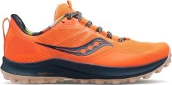 Saucony Peregrine 12 Campfire Campfire Orange Blue Trail Running Shoes For Women