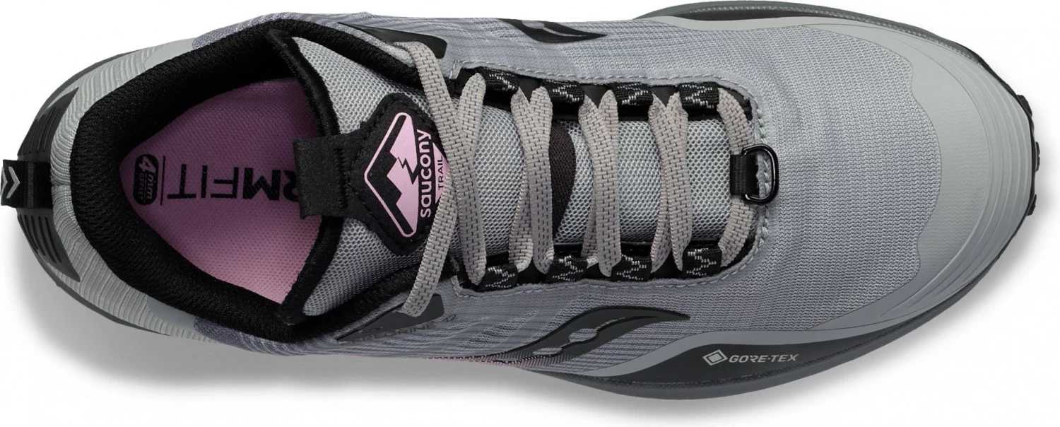Trail Shoes Saucony Peregrine 12 GTX Grey Pink Women - Image 3