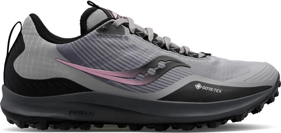 Trail Shoes Saucony Peregrine 12 GTX Grey Pink Women