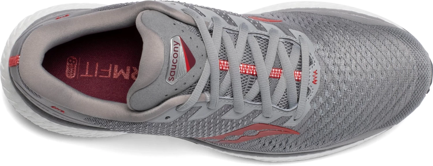 Saucony Men's Triumph 18 (30 - Alloy/red) - Image 3