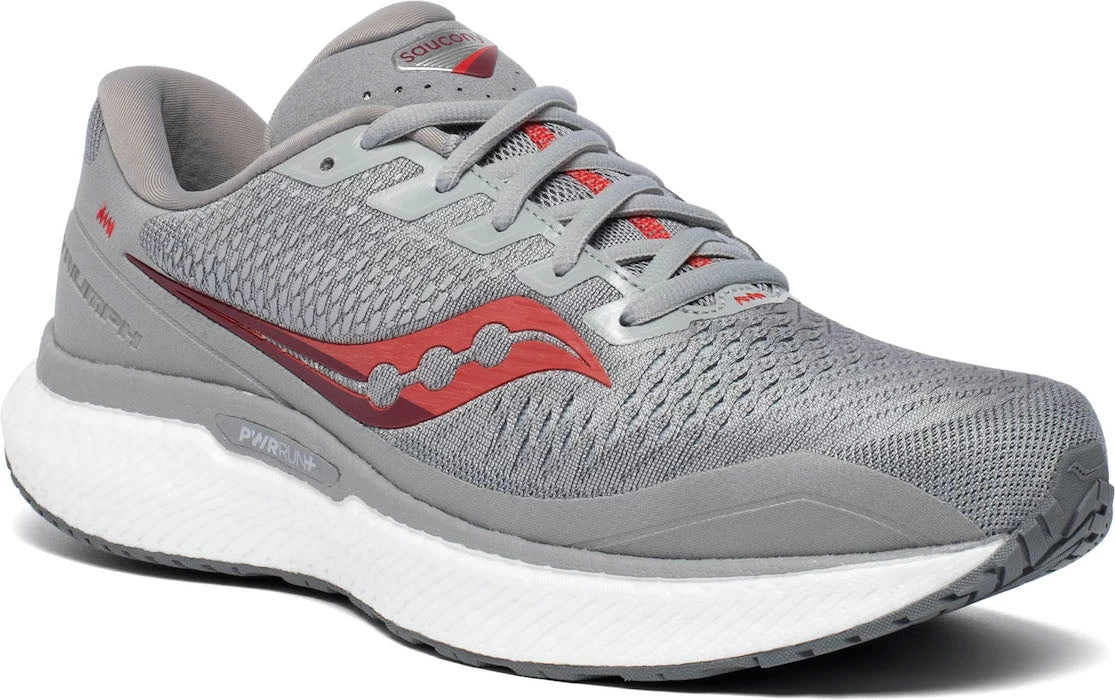 Saucony Men's Triumph 18 (30 - Alloy/red)
