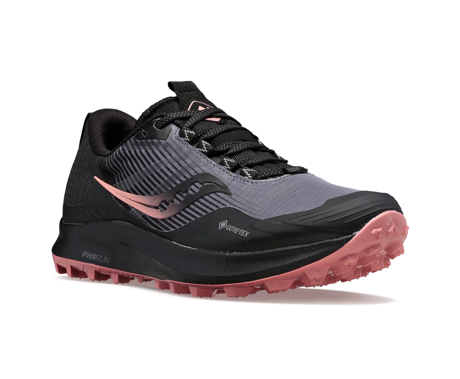 Saucony Women's Peregrine 12 GTX (20 - Charcoal/Shell) - Image 2