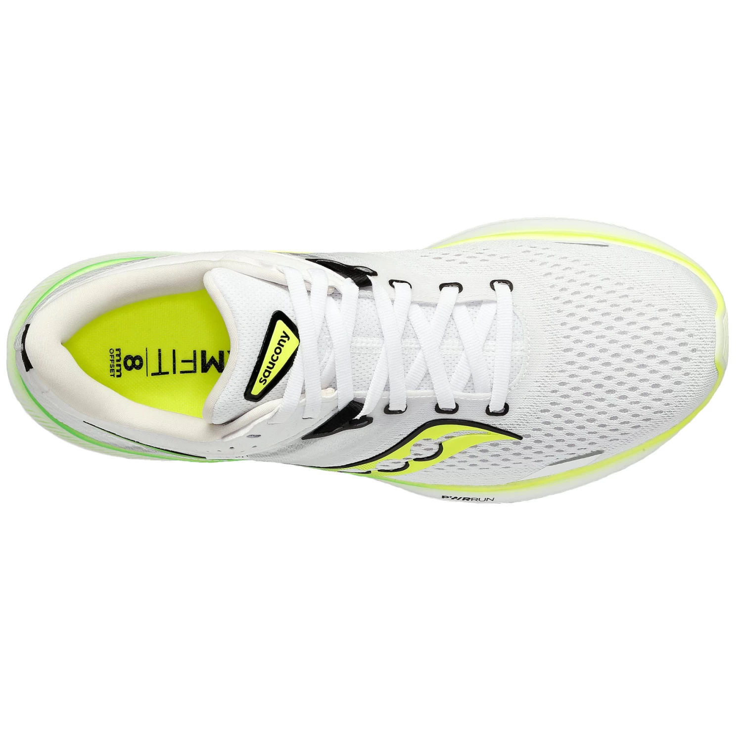 Saucony Ride 16 Running Shoes - White/slime - Image 3