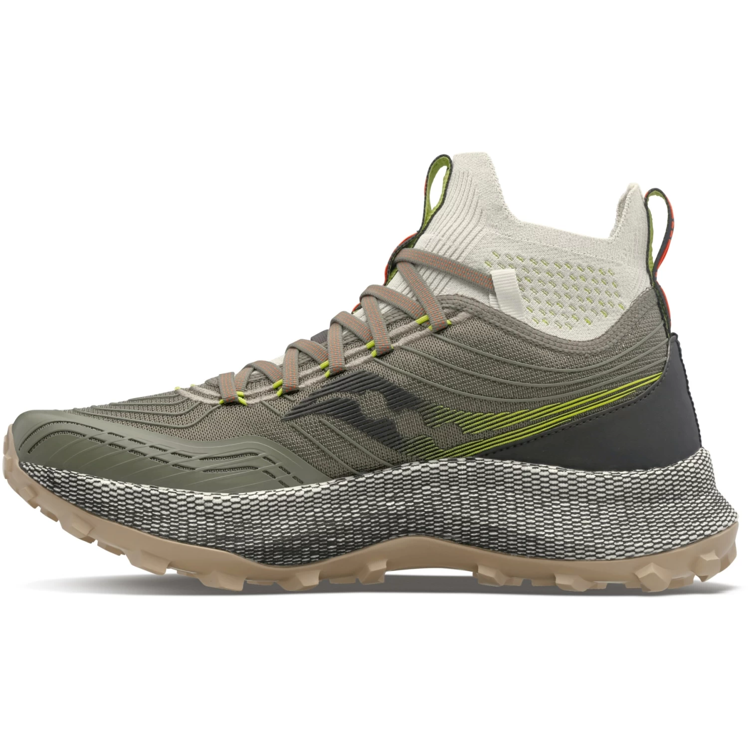 Saucony Endorphin Trail Mid Trail Running Shoes - Olive/black - Image 2