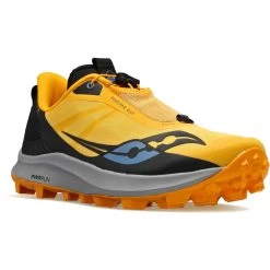 Saucony Peregrine 12 ST Women Trail Shoe - Black/gold