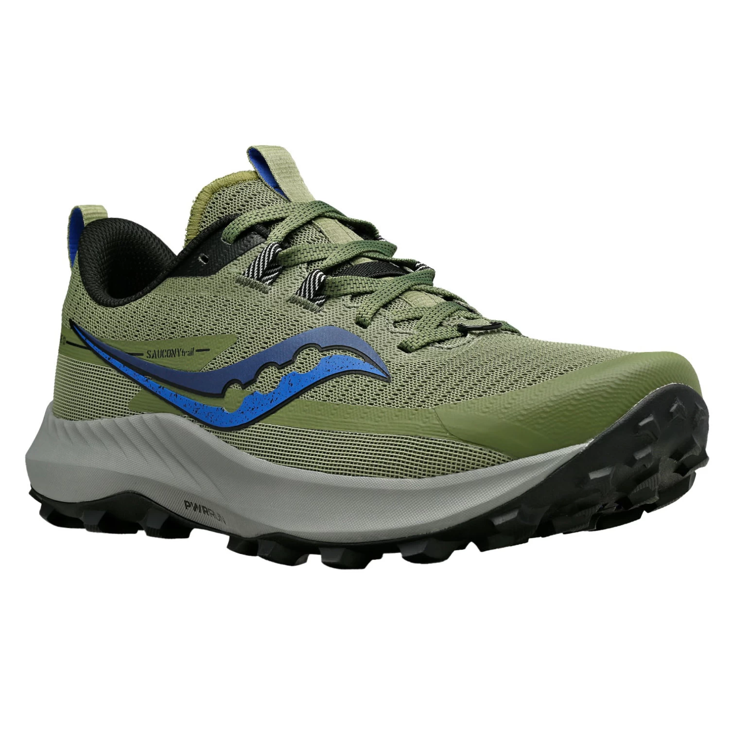 Saucony Peregrine 13 Running Shoes - Glade/blk - Image 2