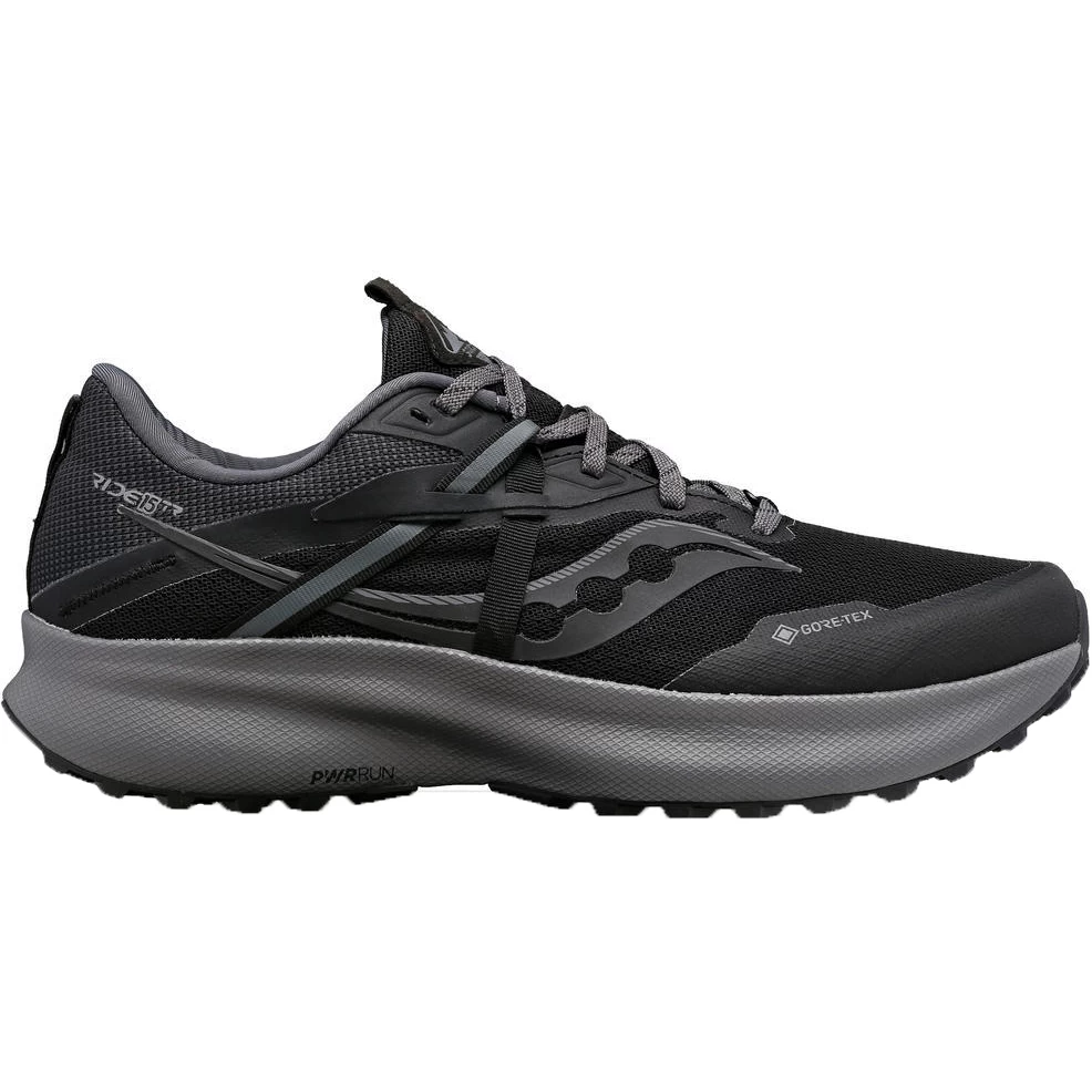 Saucony Ride 15 TR GTX Trail Shoes - Black/charcoal