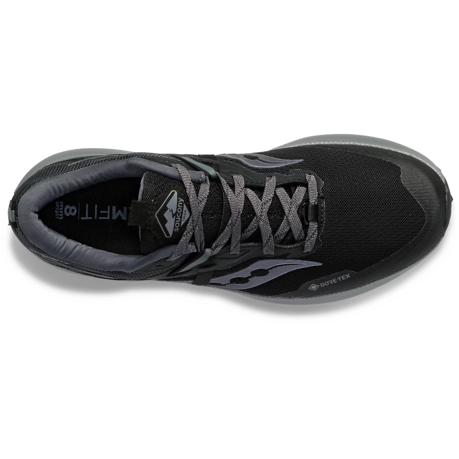 Saucony Ride 15 TR GTX Trail Shoes - Black/charcoal - Image 3