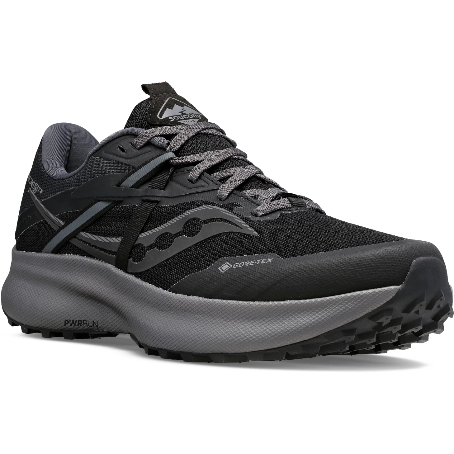 Saucony Ride 15 TR GTX Trail Shoes - Black/charcoal - Image 5