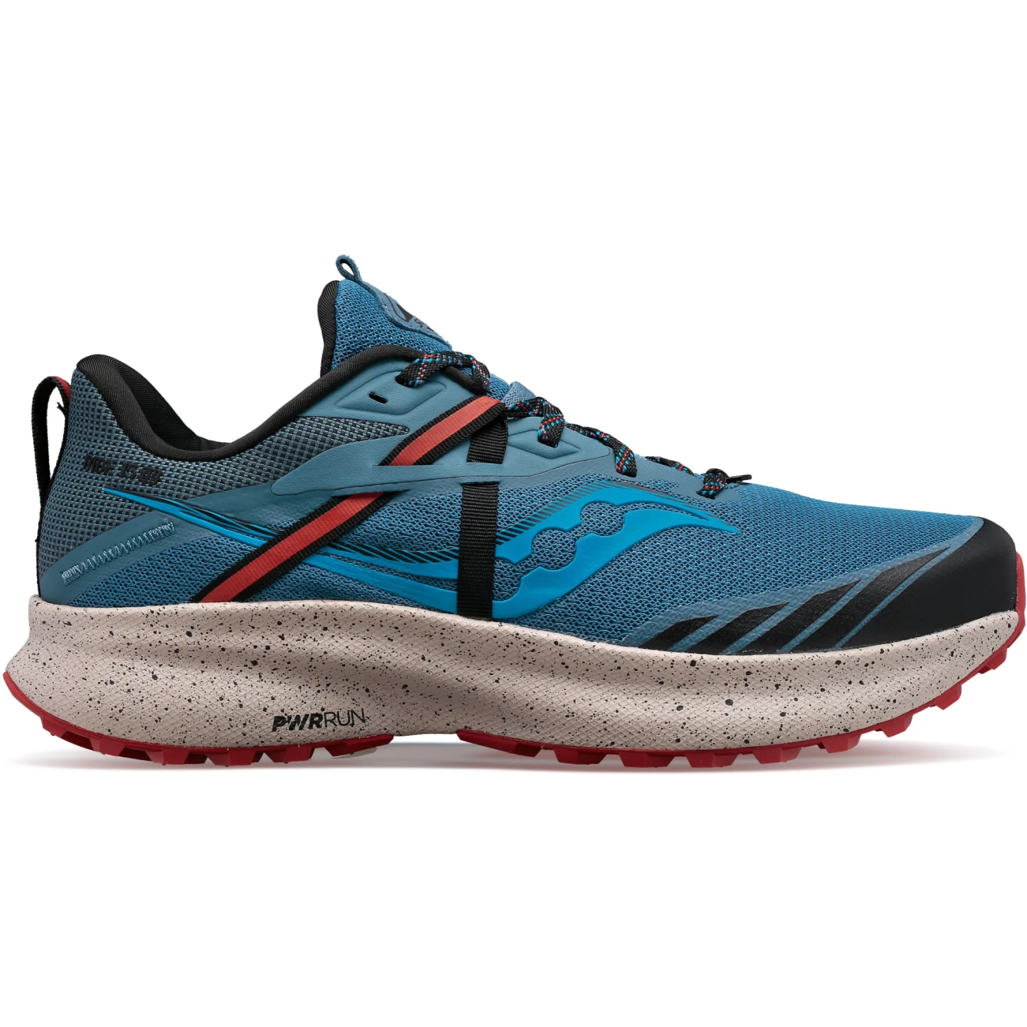 Saucony Ride 15 TR Men Trail Shoe - Deep Sea/lava - Image 2
