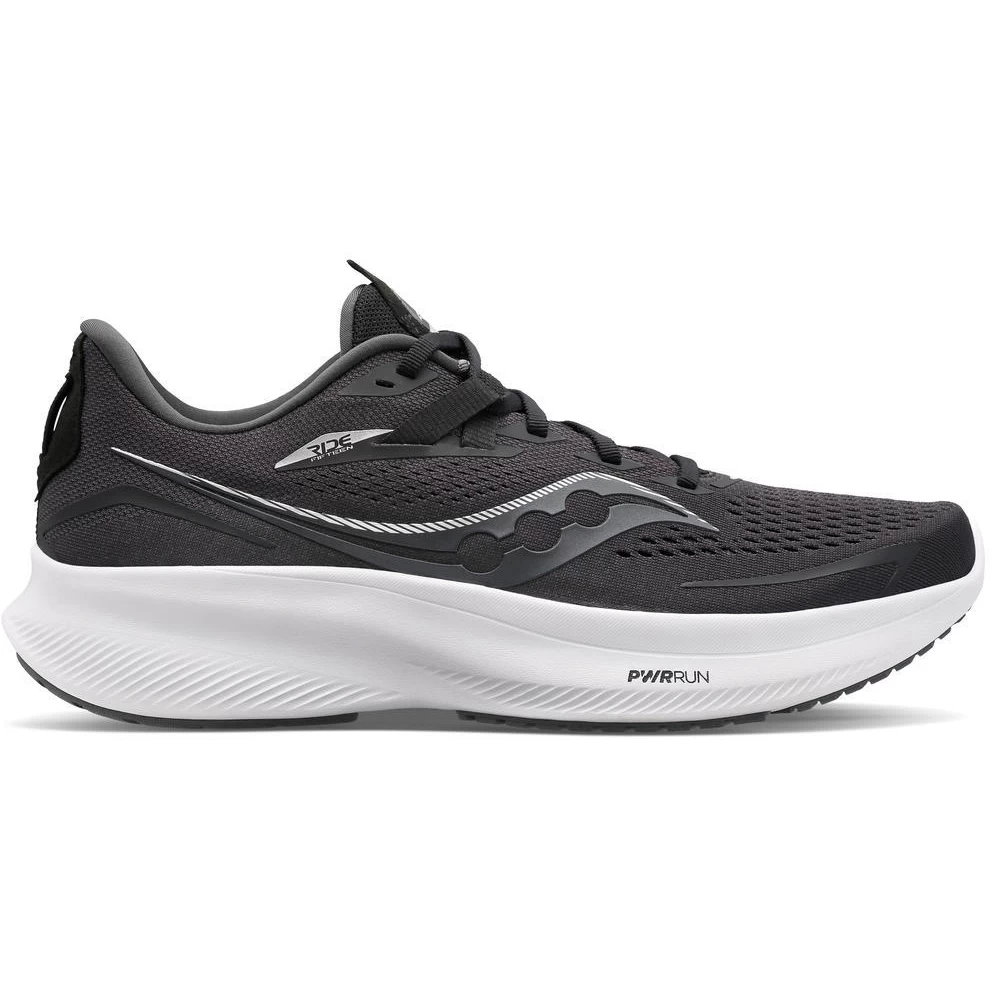 Saucony Ride 15 Running Shoes - Black/white