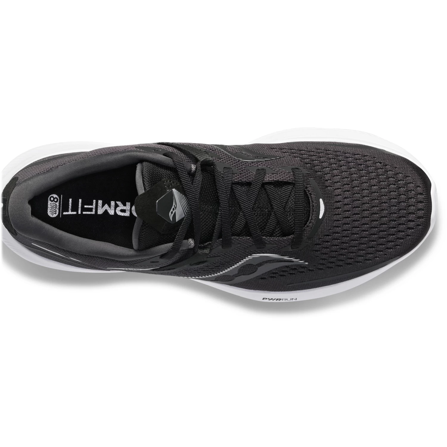 Saucony Ride 15 Running Shoes - Black/white - Image 3