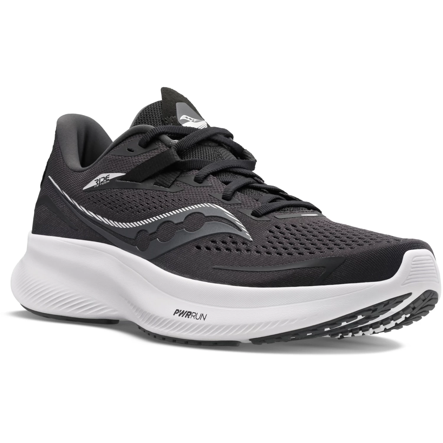Saucony Ride 15 Running Shoes - Black/white - Image 5