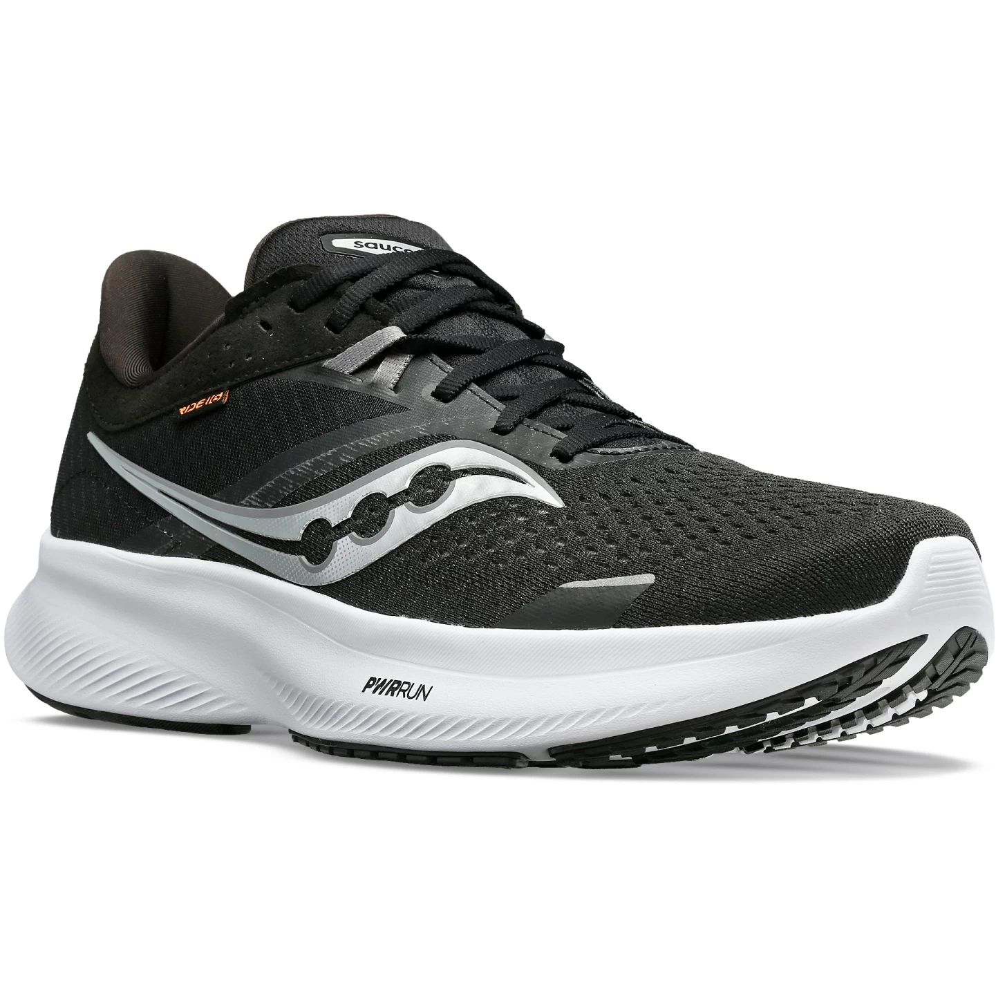 Saucony Ride 16 Running Shoes Wide - Black/white - Image 5