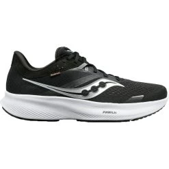 Saucony Ride 16 Running Shoes Wide - Black/white
