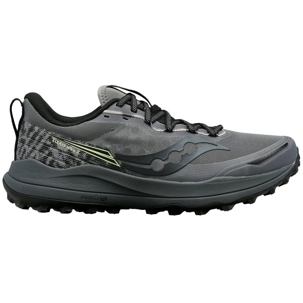 Saucony Xodus Ultra 2 Running Shoes - Gravel/blk