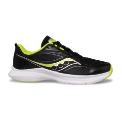 Saucony Kinvara 13 Boys Running Shoes - Black/lime